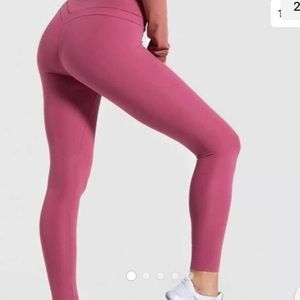GYMSHARK x Whitney Simmons hot fire pink athletic leggings
